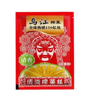   Wujiang Könnyű és finom. Illatos ecetes mustárlevél csíkok 80 g