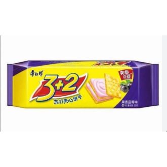 Master Kong 3+2 keksz, gyümölcsös áfonyás ízű, 125g
